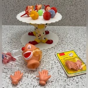 Vintage 1971 Wilton Tiered Clown Cake Stand